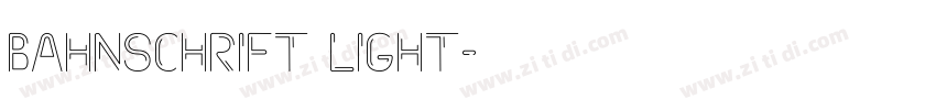 Bahnschrift Light字体转换